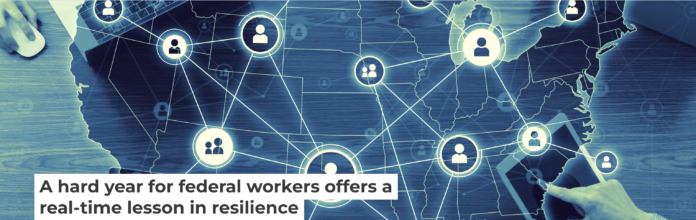 Federal employees under pressure are finding each other online, building networks that span agencies and regions. metamorworks/Getty Images